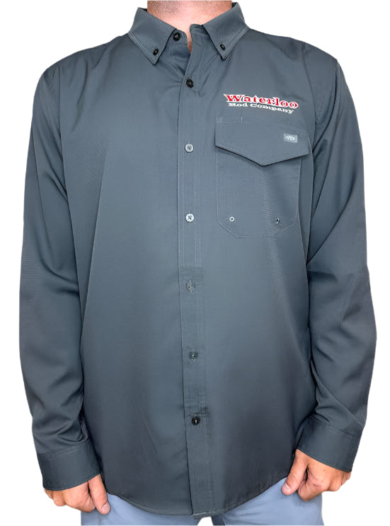 Aftco Palomar Long Sleeve Vented Fishing Shirt - OG Waterloo Logo