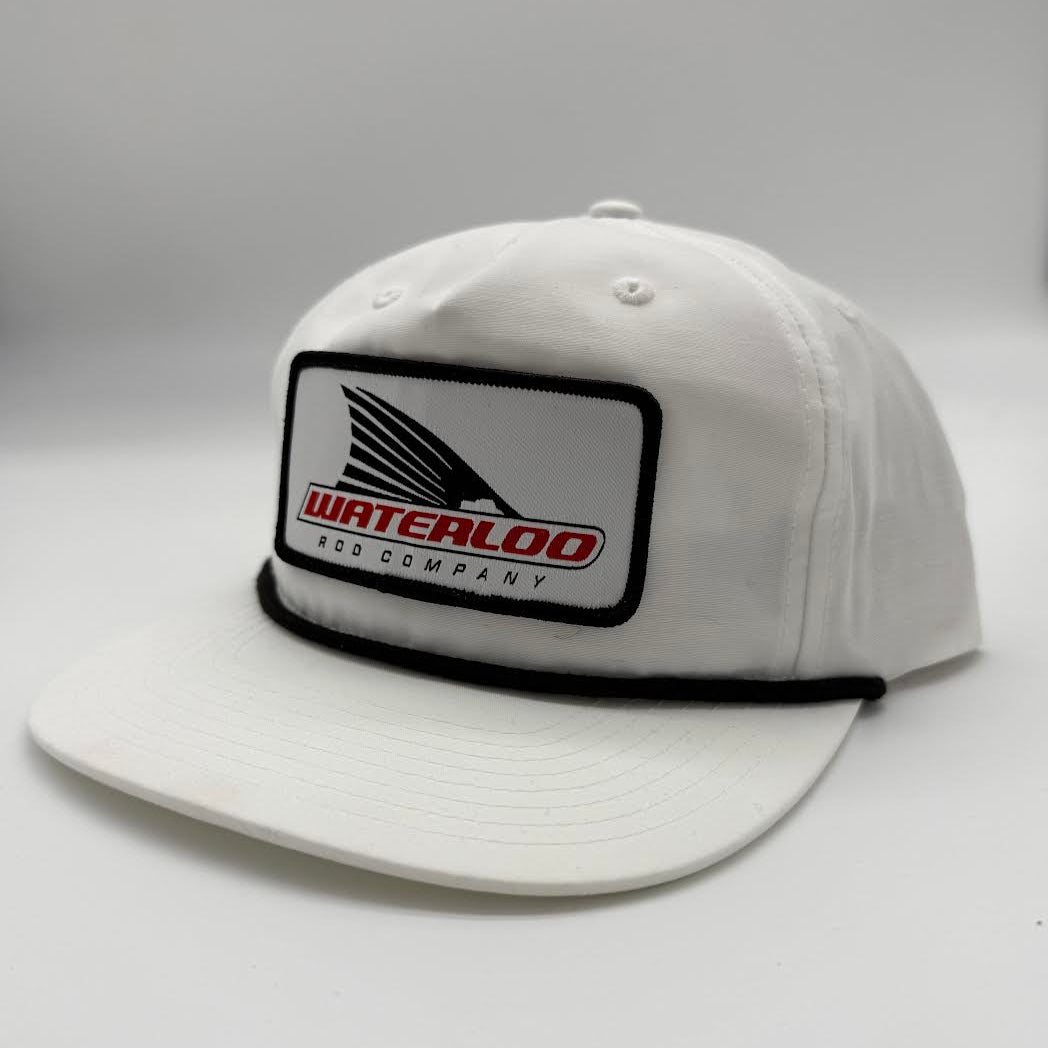 Waterloo White and Black Rope Cap - Tails Up Logo