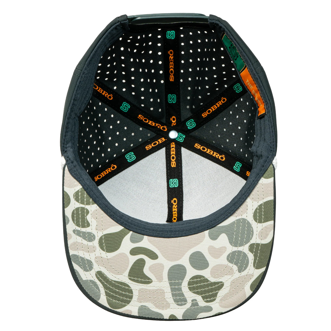 Waterloo Charcoal and White Rope Cap - Tails Up Logo