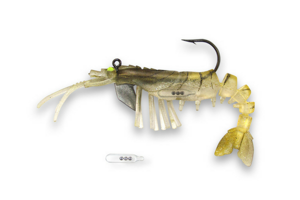 Vudu Shrimp Rattler 3.5 inch 1/4 oz (2/pk)