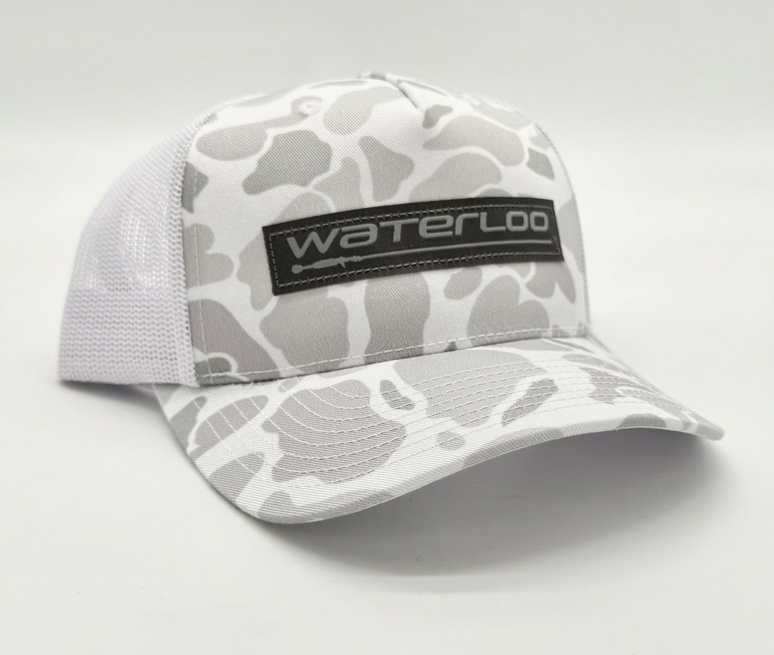 Waterloo Blizzard Duck Camo and White Cap - Performance Patch