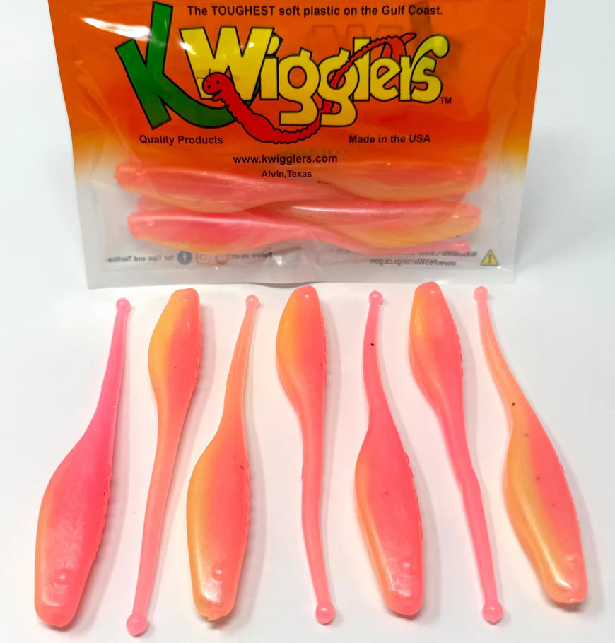 KWIGGLERS Ball Tail Shad 7 Pack (Multiple Colors)