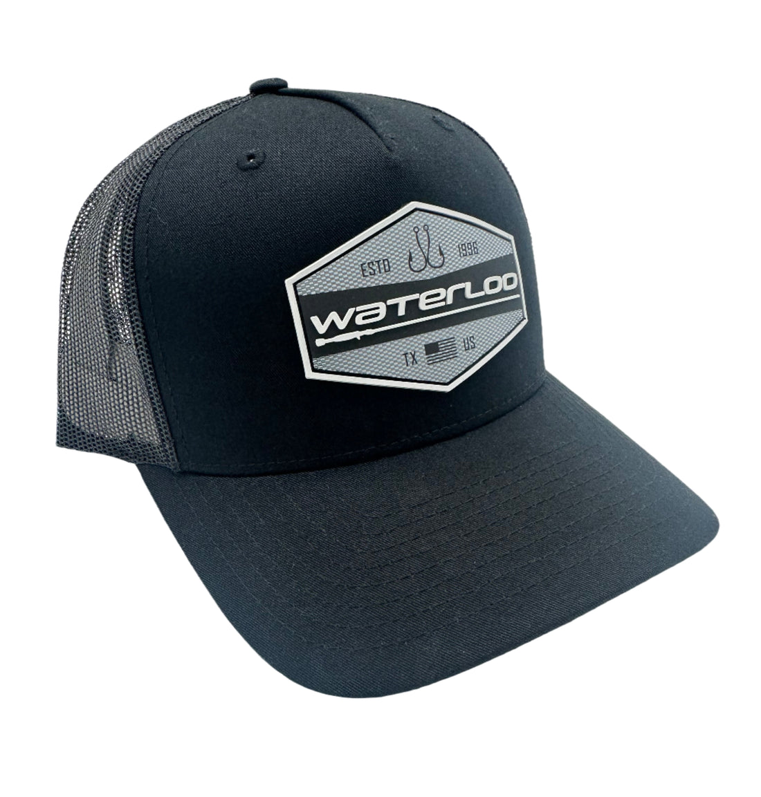 Waterloo Black Cap - Rubber Carbon Fiber Patch