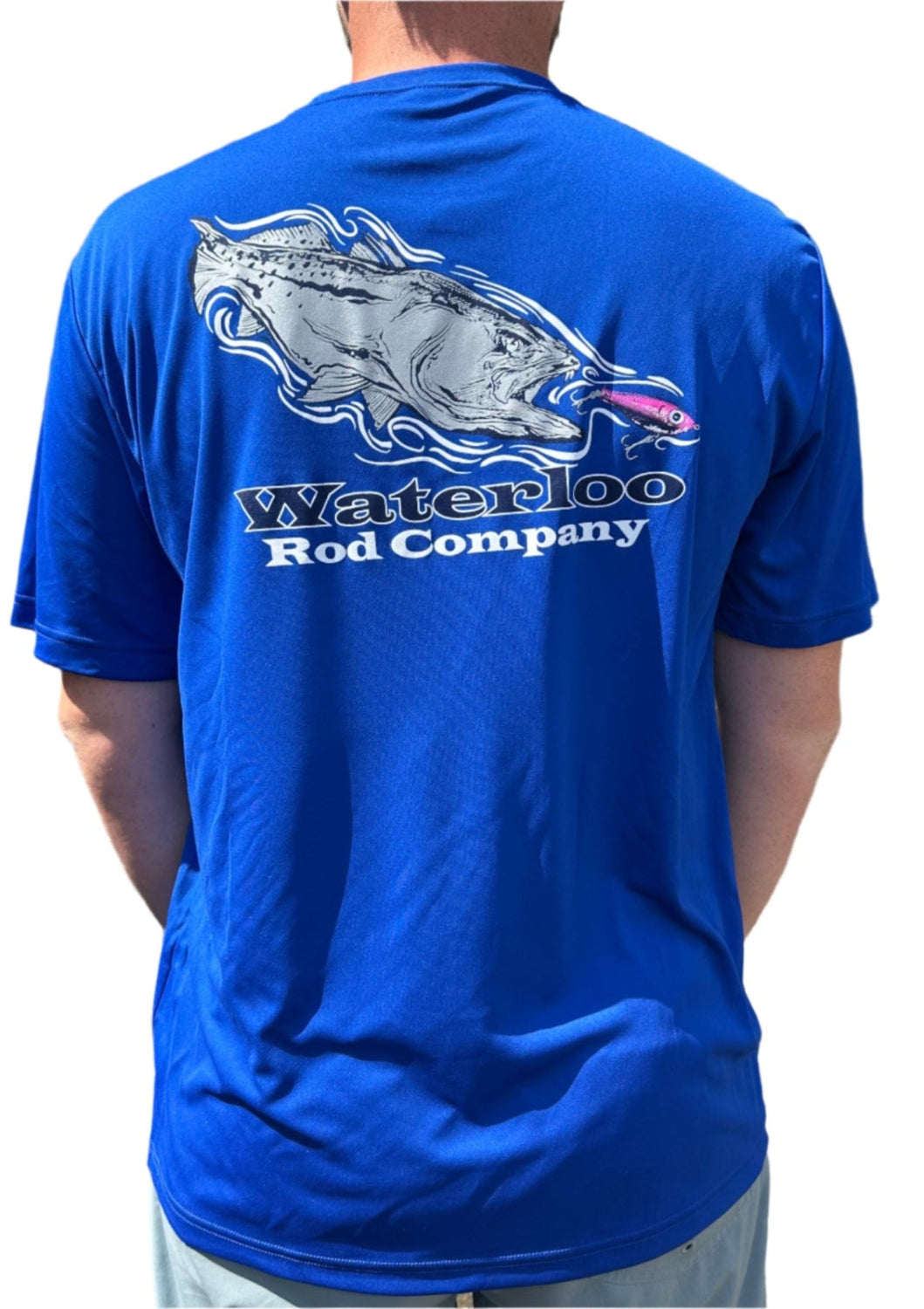 Waterloo Royal Blue Performance Short Sleeve Shirt - Dine Time