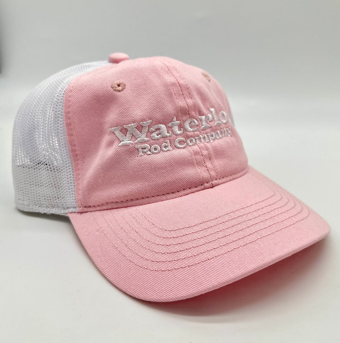 Waterloo Light Pink and White Unstructured - White Original Logo