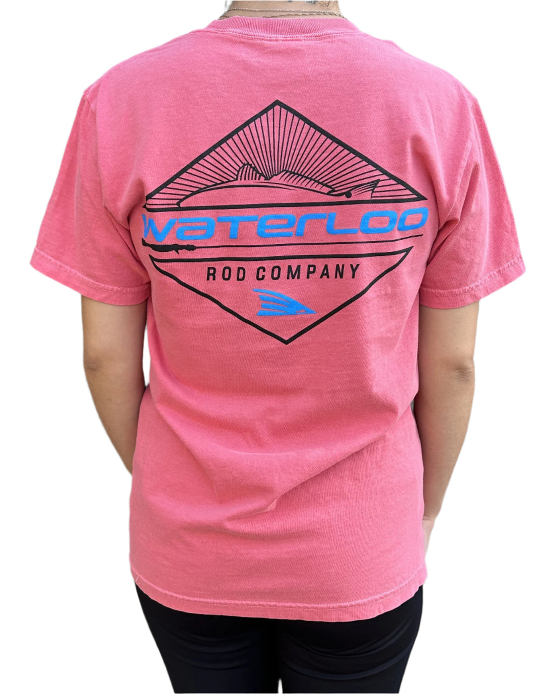 Waterloo Melon Cotton Short Sleeve Shirt - Diamond Logo
