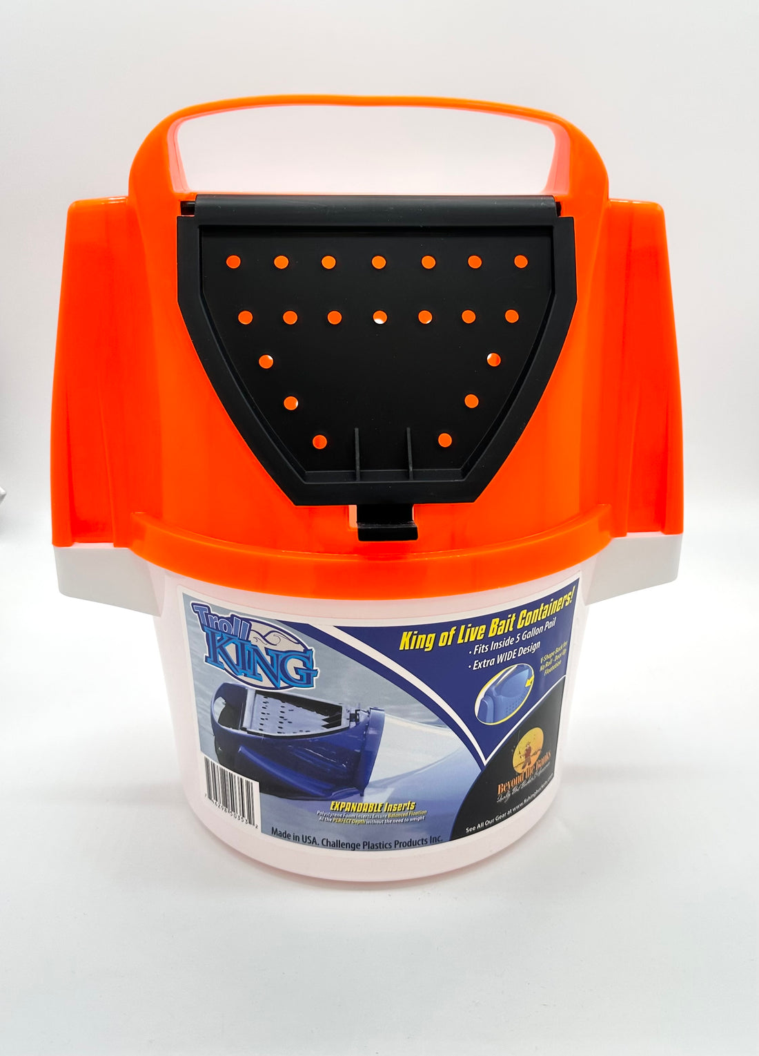 Challenge Trolling Bucket 7pt Troll King - Orange