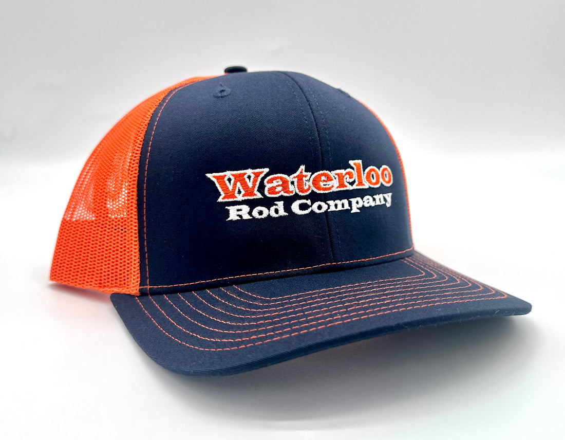 Waterloo Navy Blue and Orange Cap - Original Logo