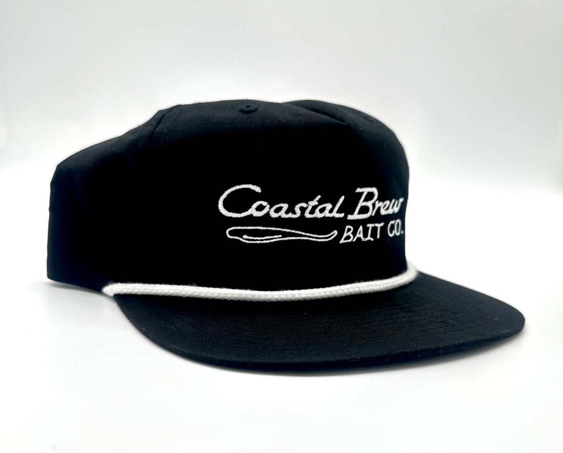 Coastal Brew Black and White Iconic Dart Rope Cap