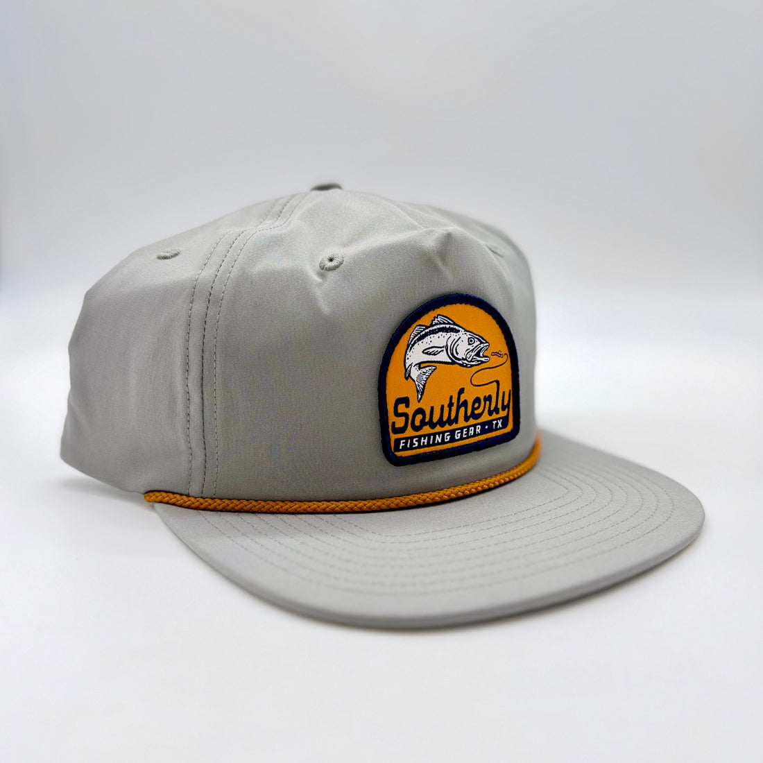 Southerly Grey and Orange Rope Cap - Retro Badge