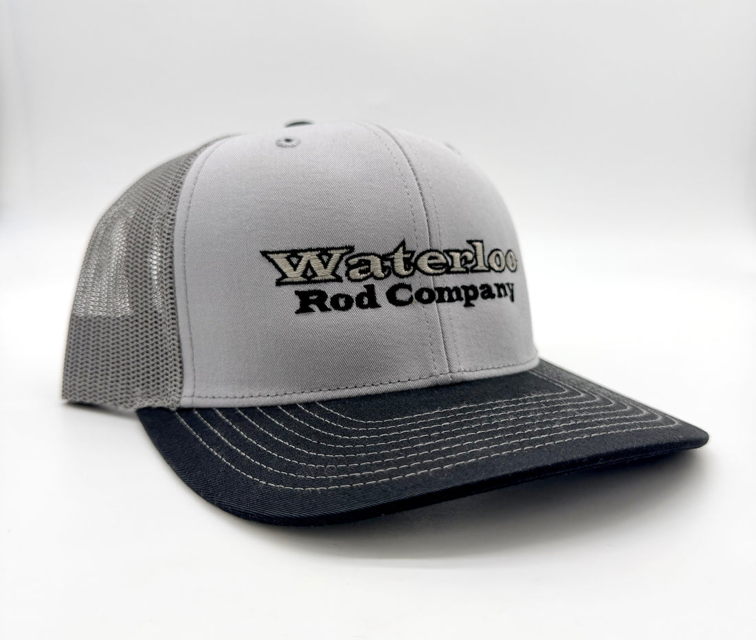 Waterloo Grey/Charcoal and Black Cap - Silver Original Logo - R112