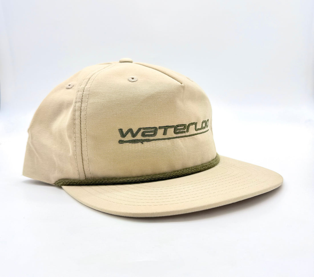 Waterloo Sand Dune and Loden Rope Cap - Loden Performance Logo