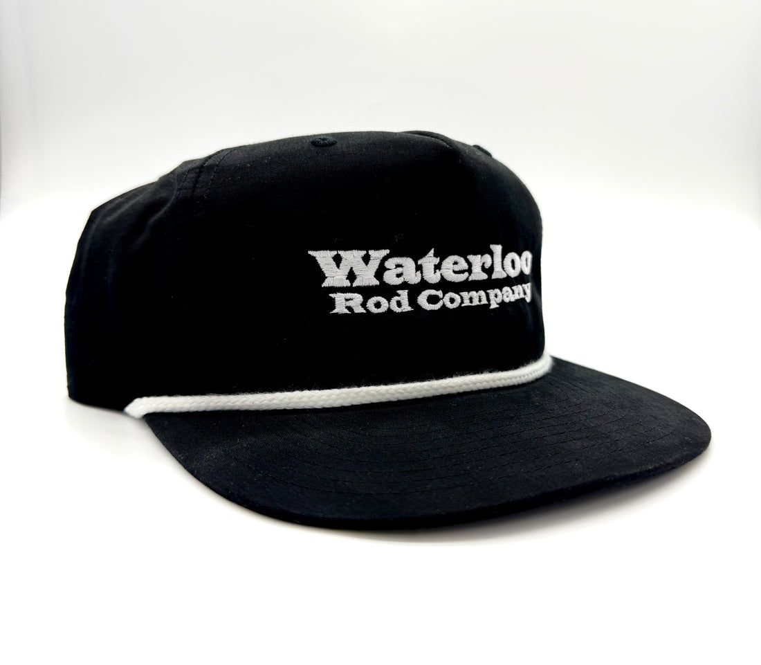 Waterloo Black and White Rope Cap - White OG Logo