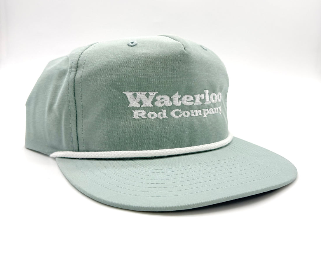 Waterloo Dusty Blue and White Rope Cap - White OG Logo