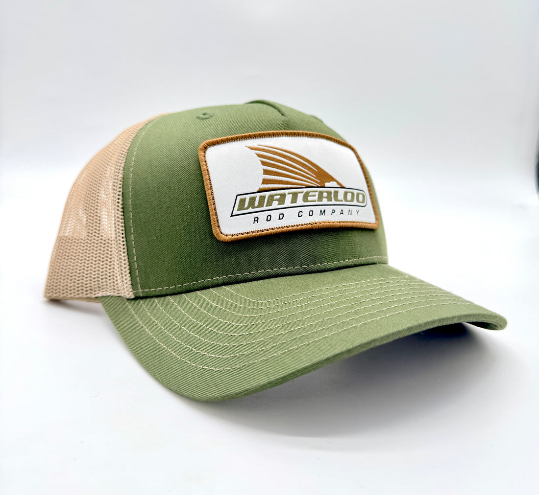 Waterloo Army Olive and Tan Cap - Brown Tails Up Patch
