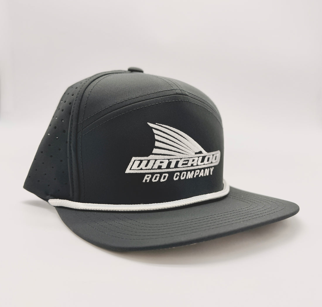 Waterloo Charcoal and White Rope Cap - Tails Up Logo
