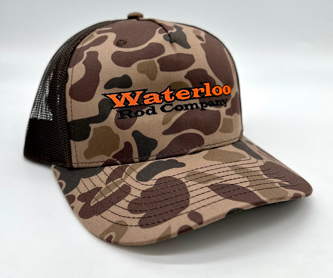 Waterloo Bark Duck Camo and Brown Cap - Original Waterloo Logo