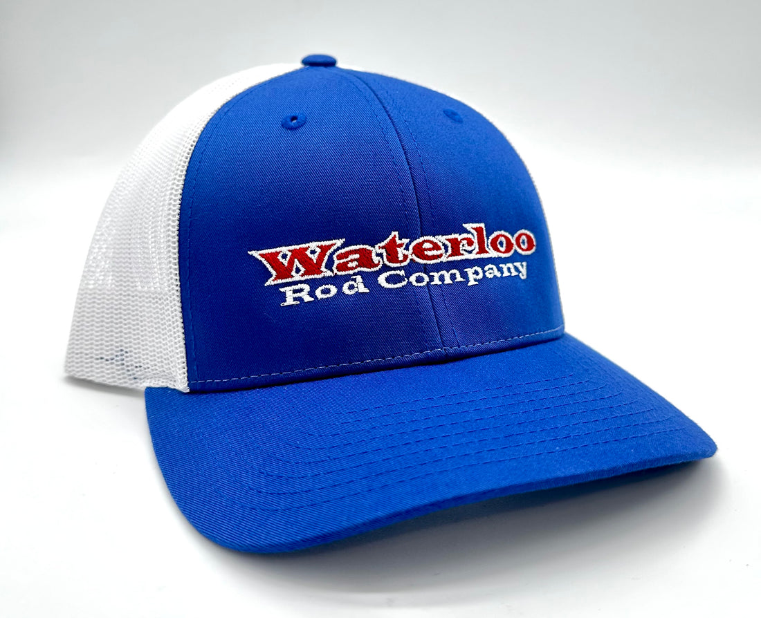 Waterloo Royal Blue and White Cap - Waterloo Rod Company