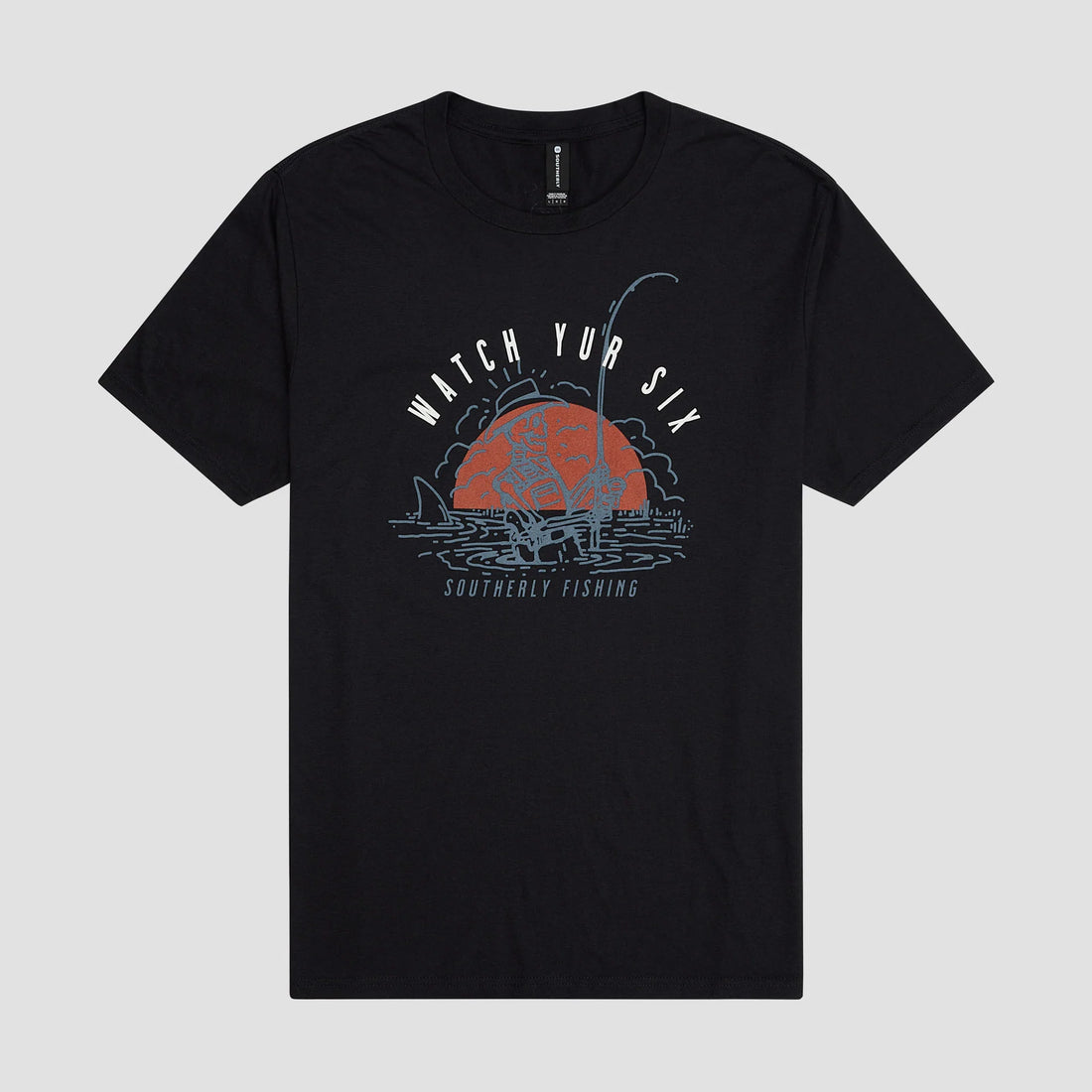 Southerly Watch Yur Six Skeleton Tee - Black