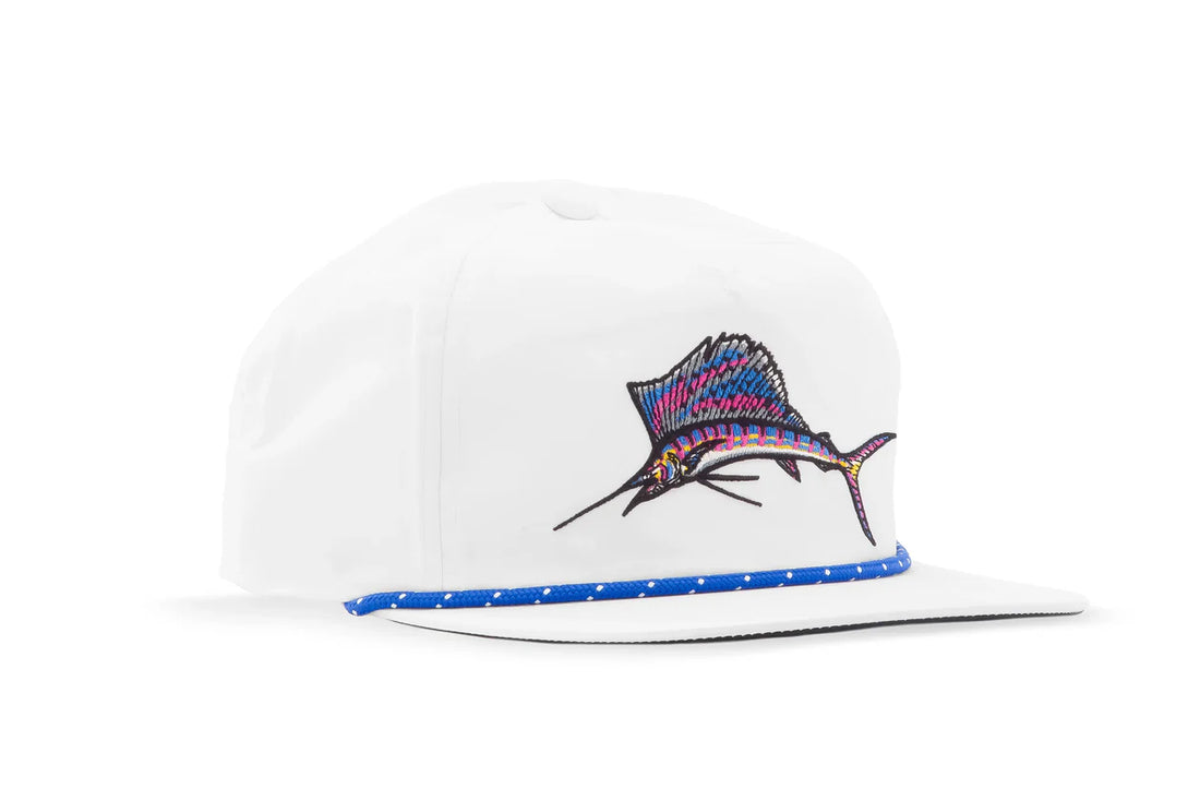 Bajio White Sailfish Performance Cap