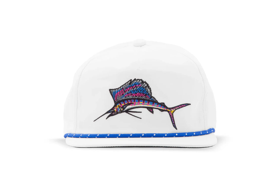Bajio White Sailfish Performance Cap