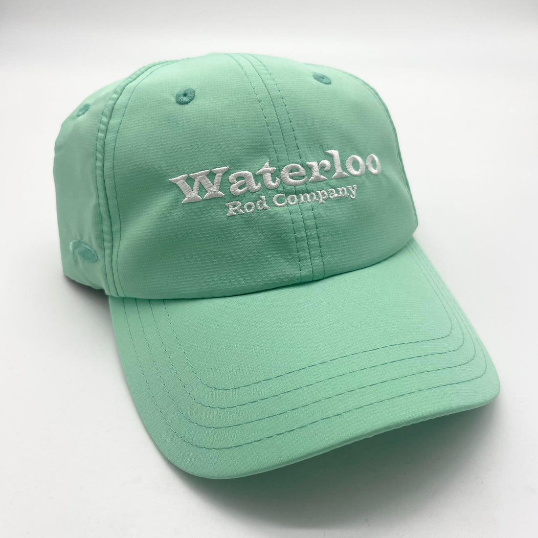 Waterloo Unstructured Seafoam Cap - White Waterloo Logo