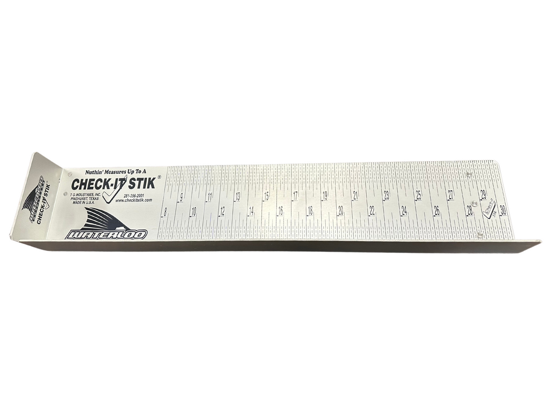 Waterloo Check It Stik - 30 1/2" x 6" Red Fish Elite Series - Slant Board