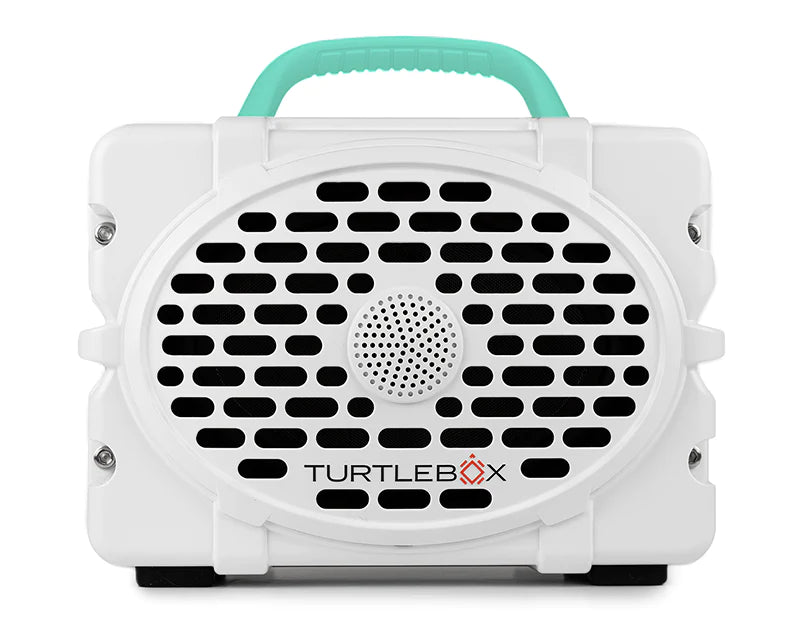 Turtlebox Gen 2 - White w/Teal Handle
