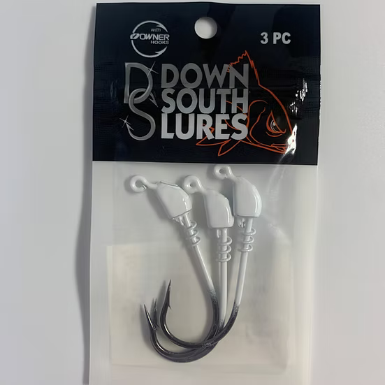 Down South Lures - Lethal Venom Jighead - White - 3/0 1/8oz