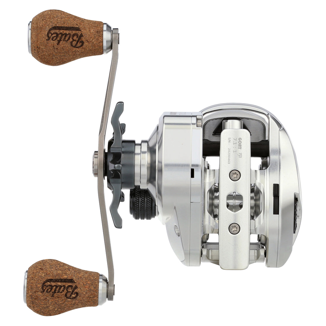 Bates Fishing The Goat 150 Baitcasting Reel - Anodized Clear