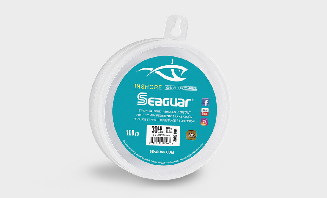 Saeguar Inshore Fluorocarbon Leader 30LB 100YDS