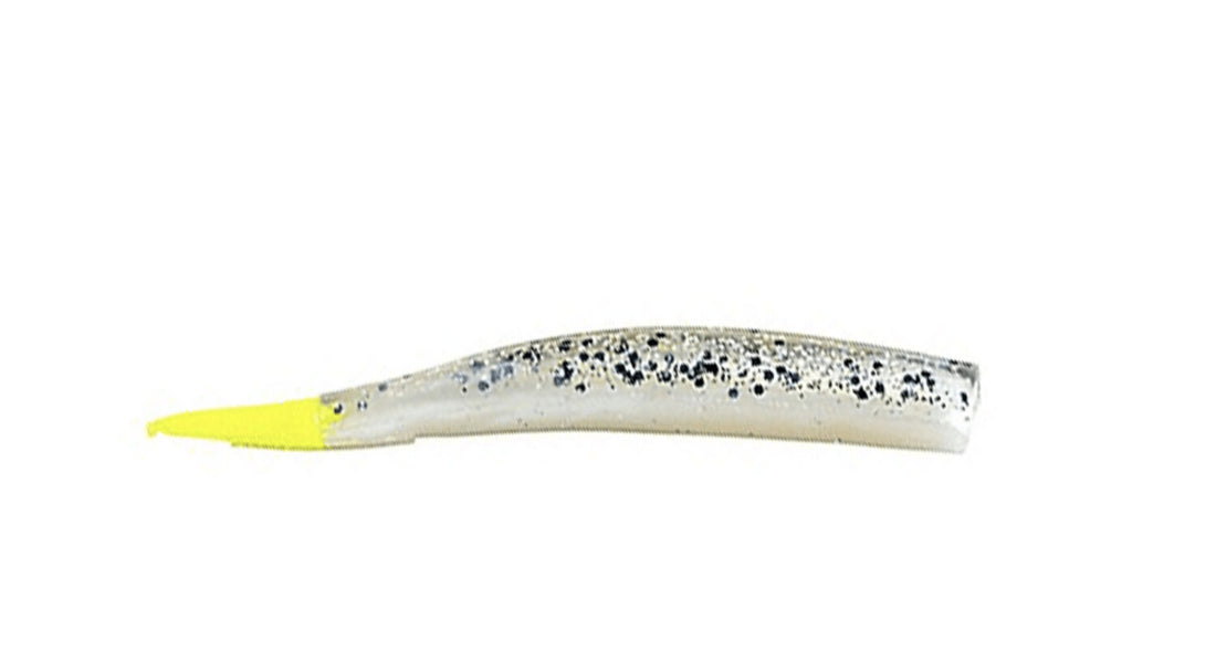 MirrOlure Lil John MRLJ - 6 Salt&Pepper/Chartreuse Tail