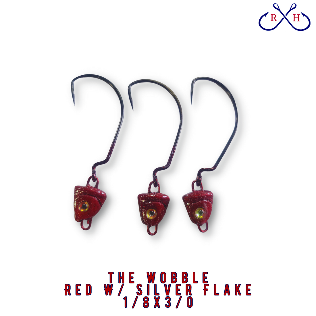 Reef Hopper: The Wobble 1/8oz - Red w/Silver Flakes