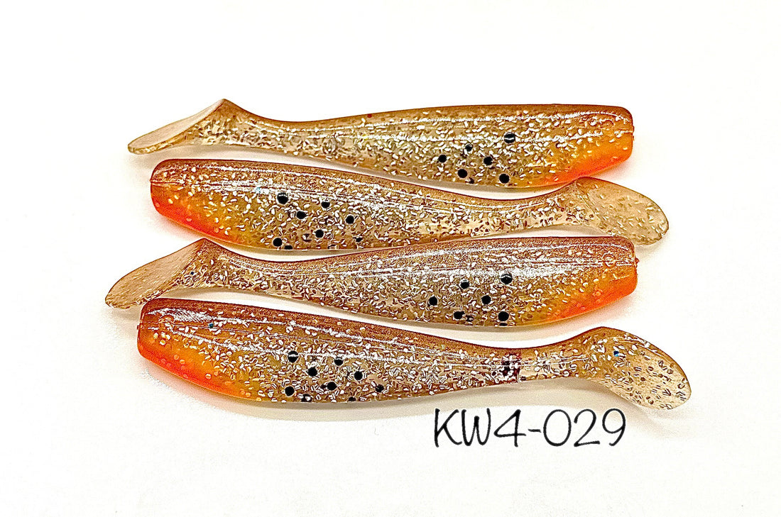 Custom KWigglers -4 Inch Paddle Tail