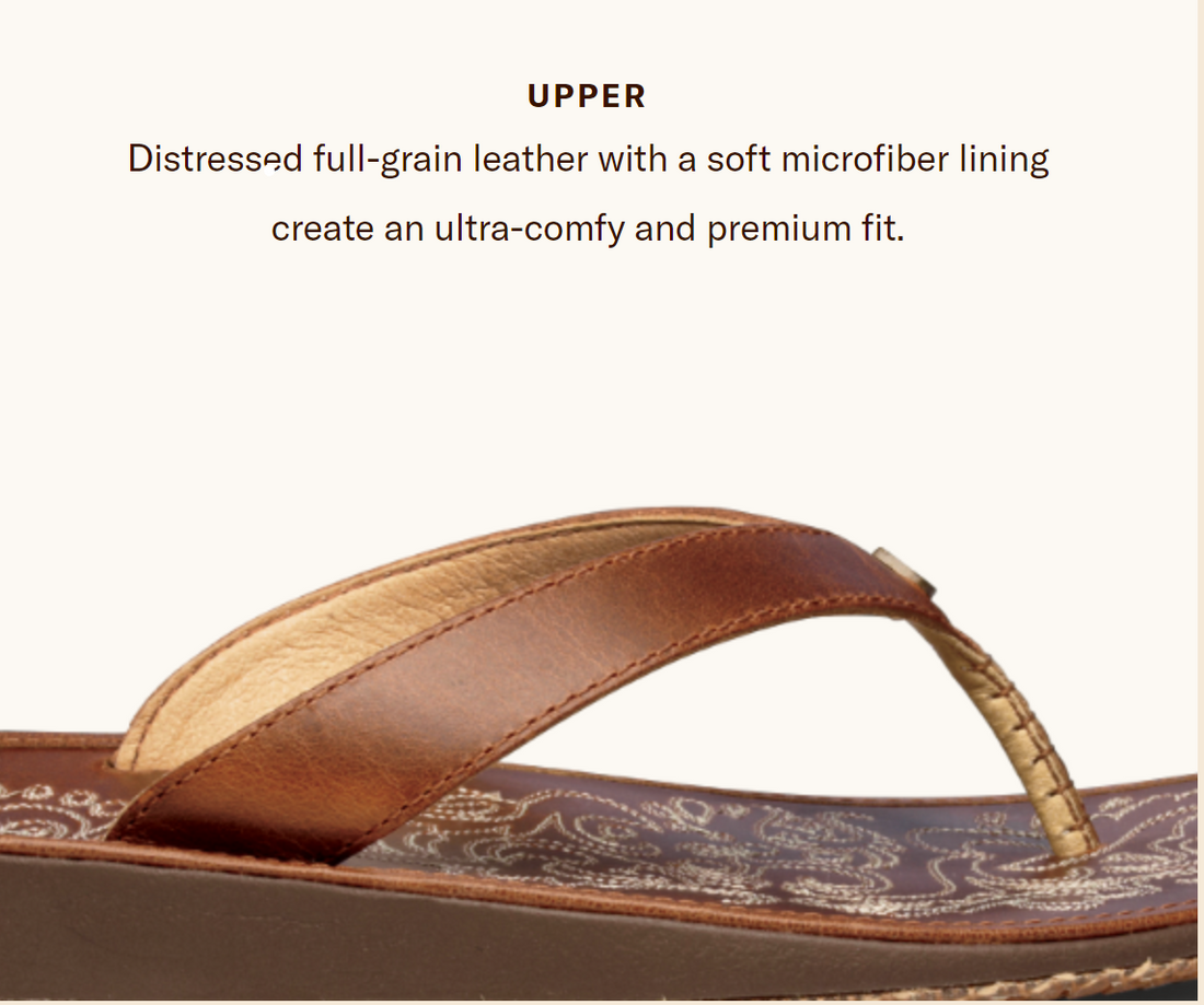 OluKai Paniolo Women's Leather Beach Sandal
