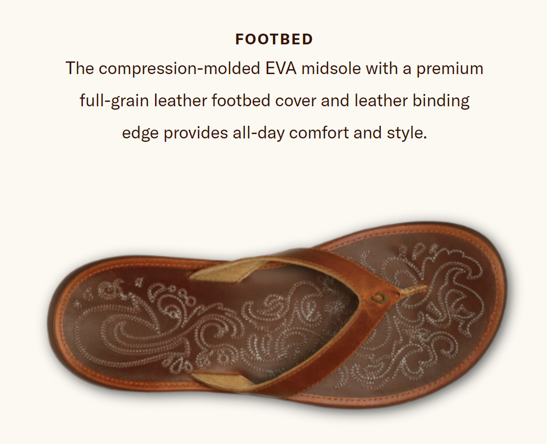 OluKai Paniolo Women's Leather Beach Sandal