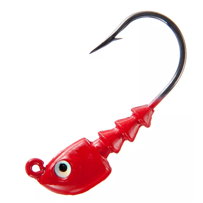 Bass Assassin Jighead - Red - 4 Count