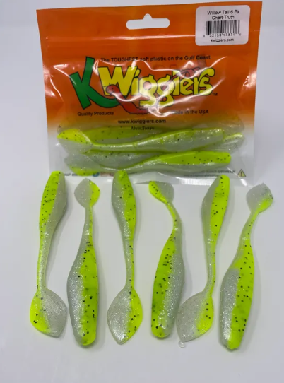 KWIGGLERS Willow Tail Shad - 6 Pack (Multiple Colors)