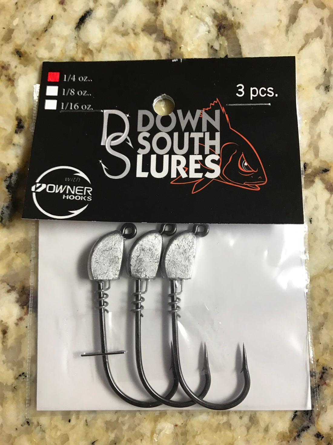 Down South Lures - Jighead 4/0, 1/8 oz Silver