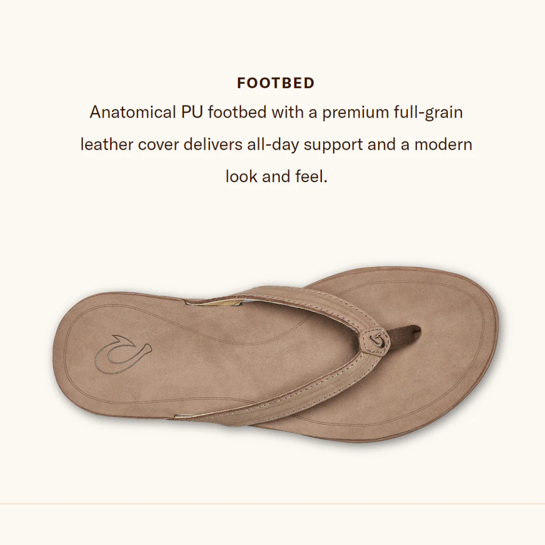 OluKai 'Aukai Women's Leather Sandals