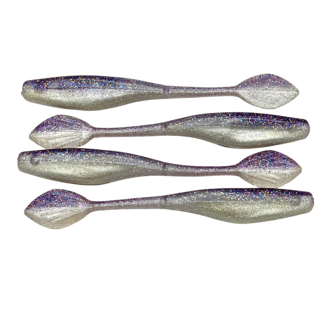 KWIGGLERS Willow Tail Shad - 6 Pack (Multiple Colors)