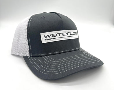 Waterloo Charcoal and White Cap - Performance Logo