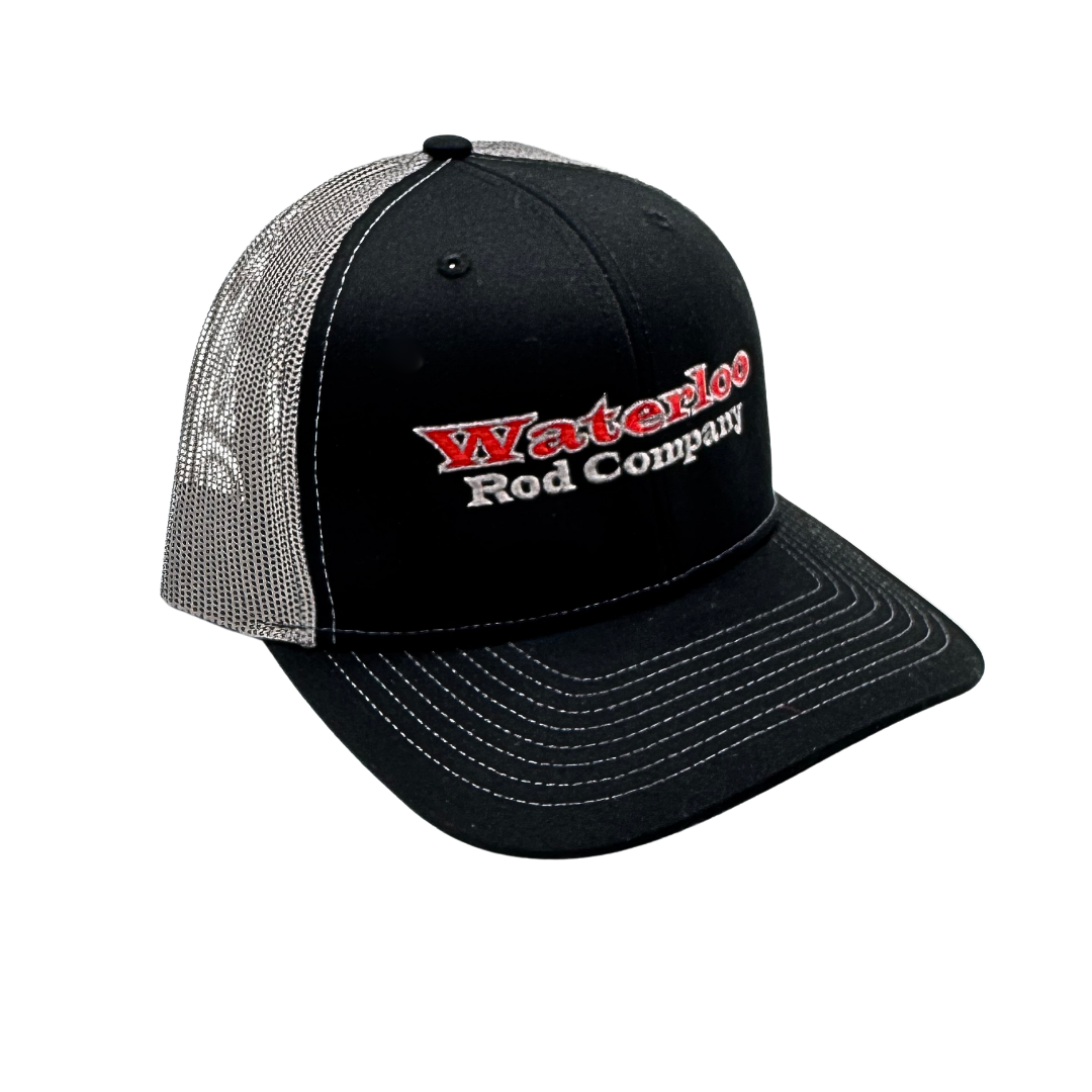 Waterloo Black and Charcoal Cap - Red and Charcoal OG Logo