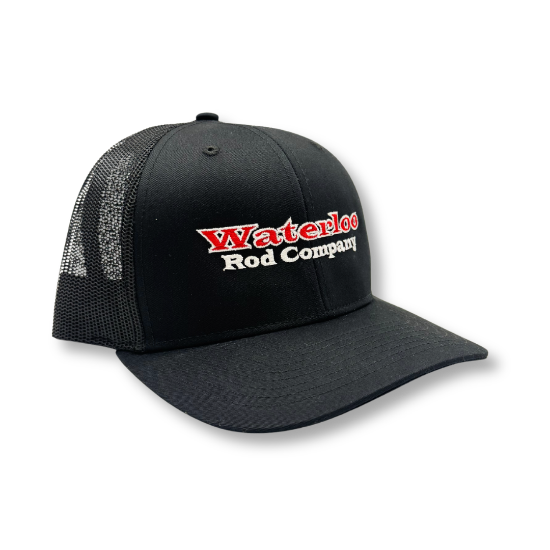 Waterloo Black Cap - Red and White OG Logo
