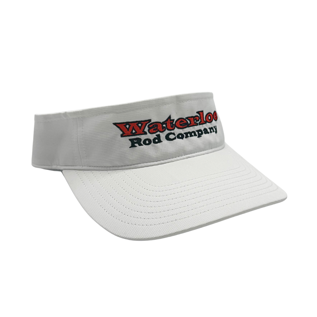 Waterloo White Visor - Original Logo - Red and Black