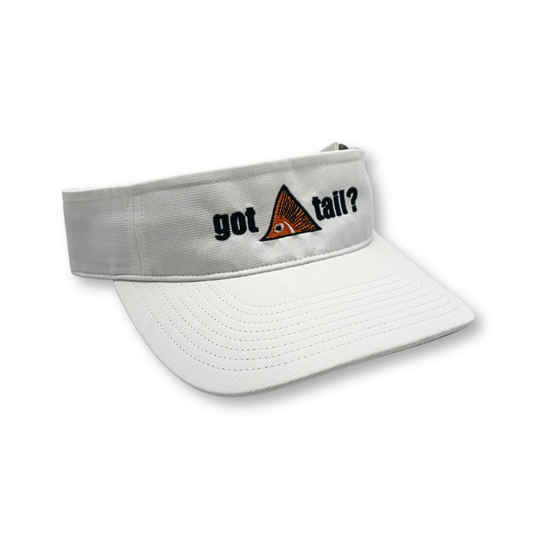 Got Tail? White Visor - Got Tail? Logo