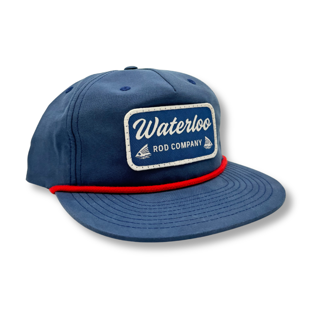 Waterloo Navy and Red Rope Cap - New Script Patch