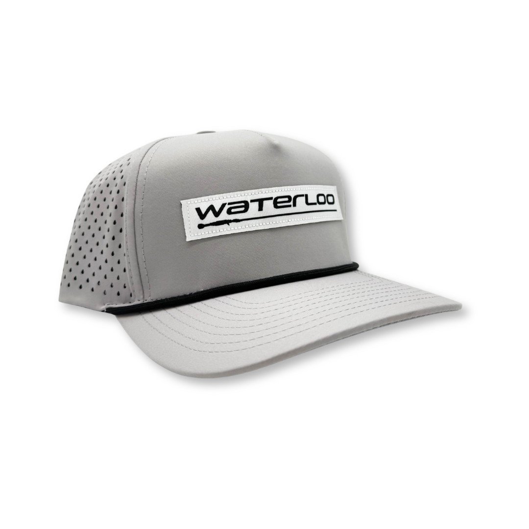 Waterloo Silver and Black Performance Rope Cap - Performance Patch