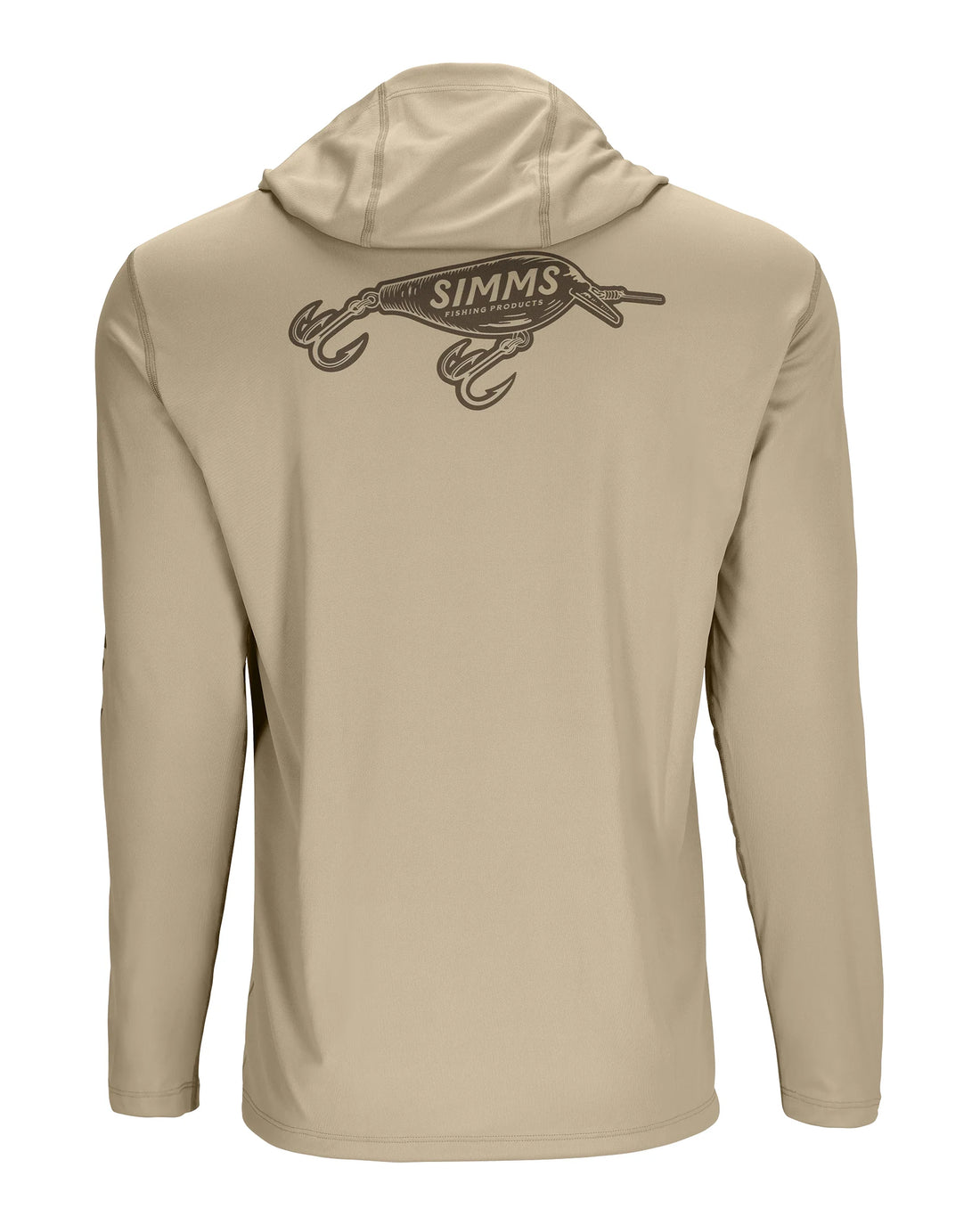 Simms Men's Tech Hoody - Stone with Lure