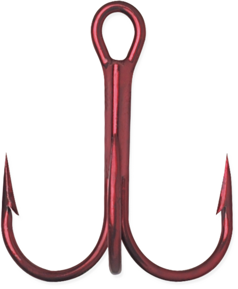 VMC 9650 Round Bend Treble Size #4 25 Pack